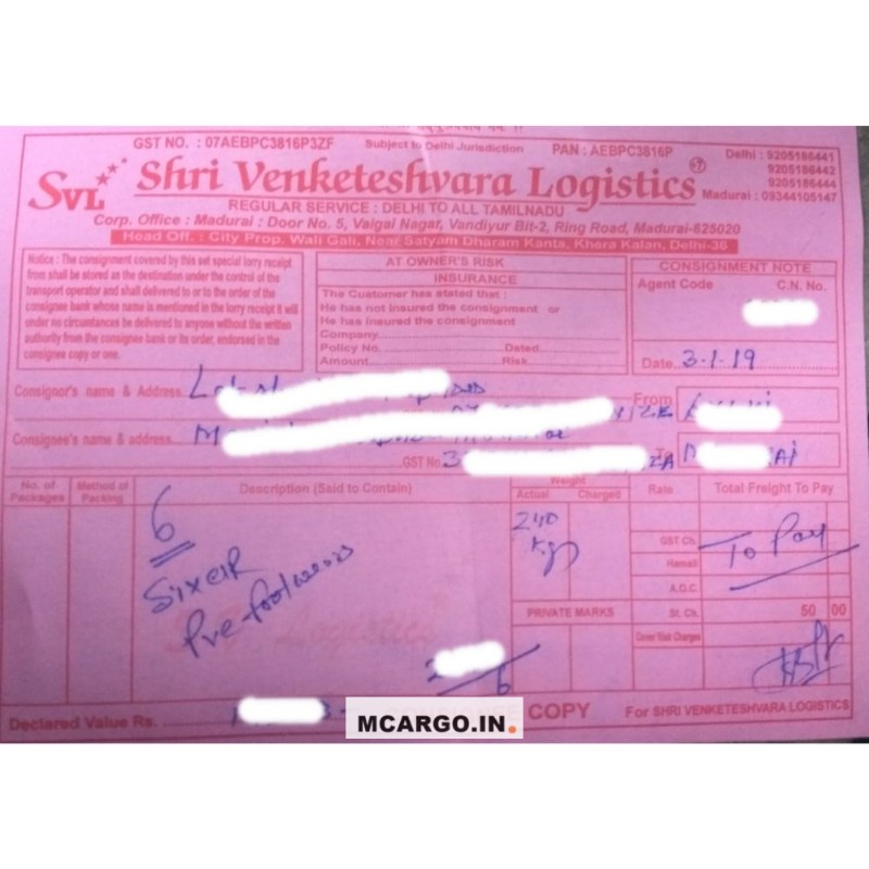 Shri Venketeshvara Logistics - SVL