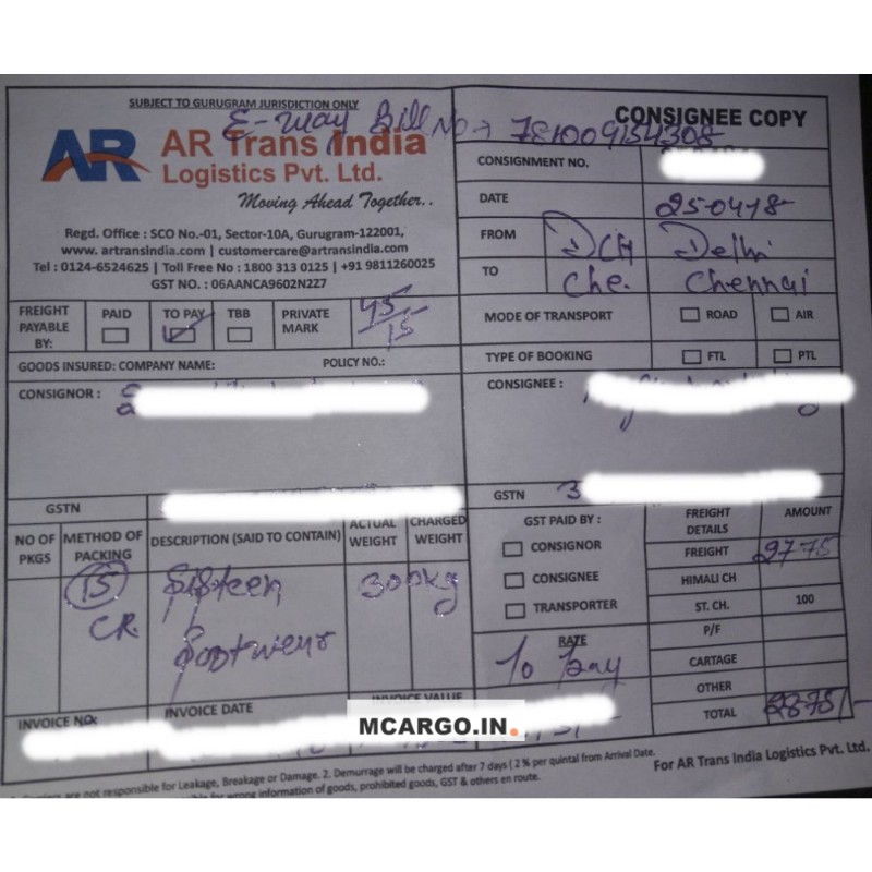AR Trans India Logistics