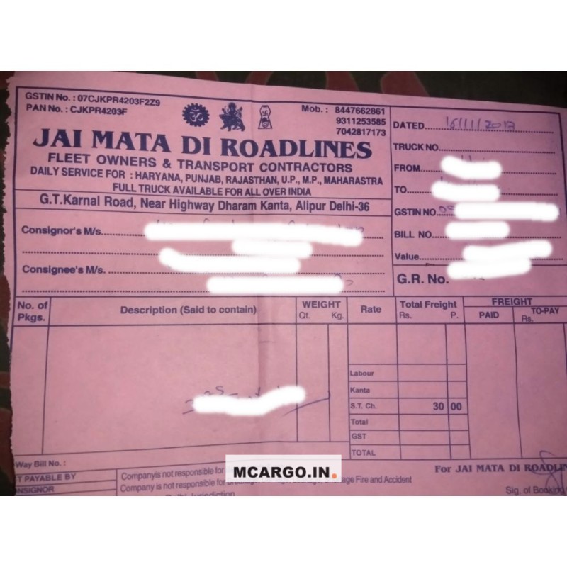 Jai Mata Di Roadlines