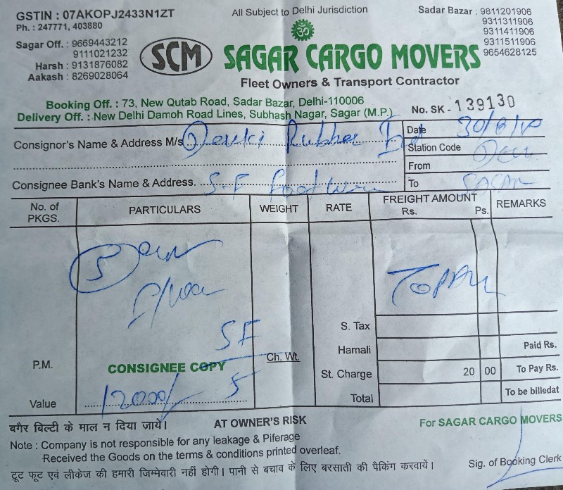 Sagar Cargo Movers - SCM