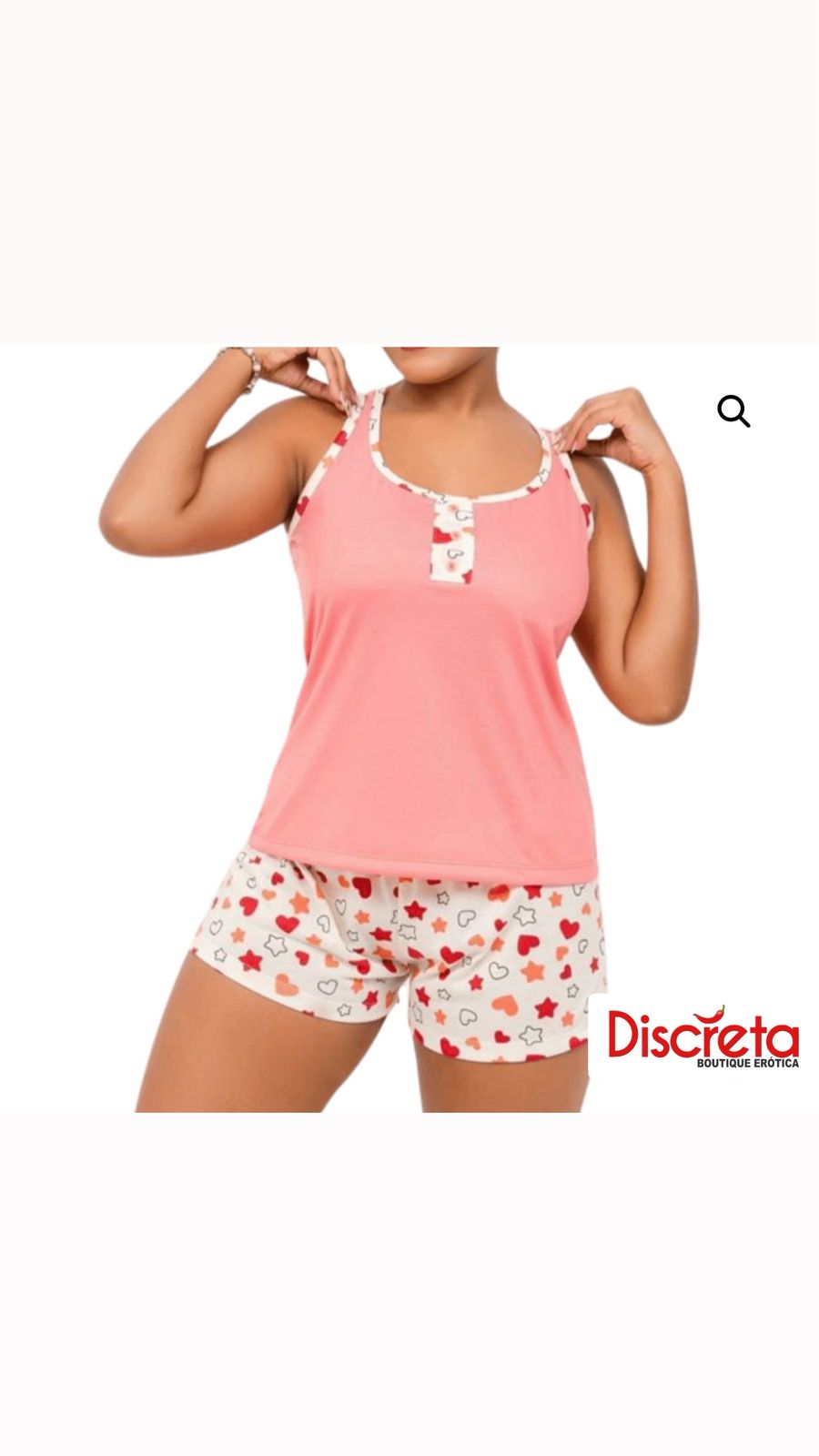 Babydoll BotãO Rosa P