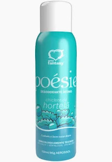 Desodorante Intimo PoéSie Jato Seco Chiclete De Hortelã 150ml