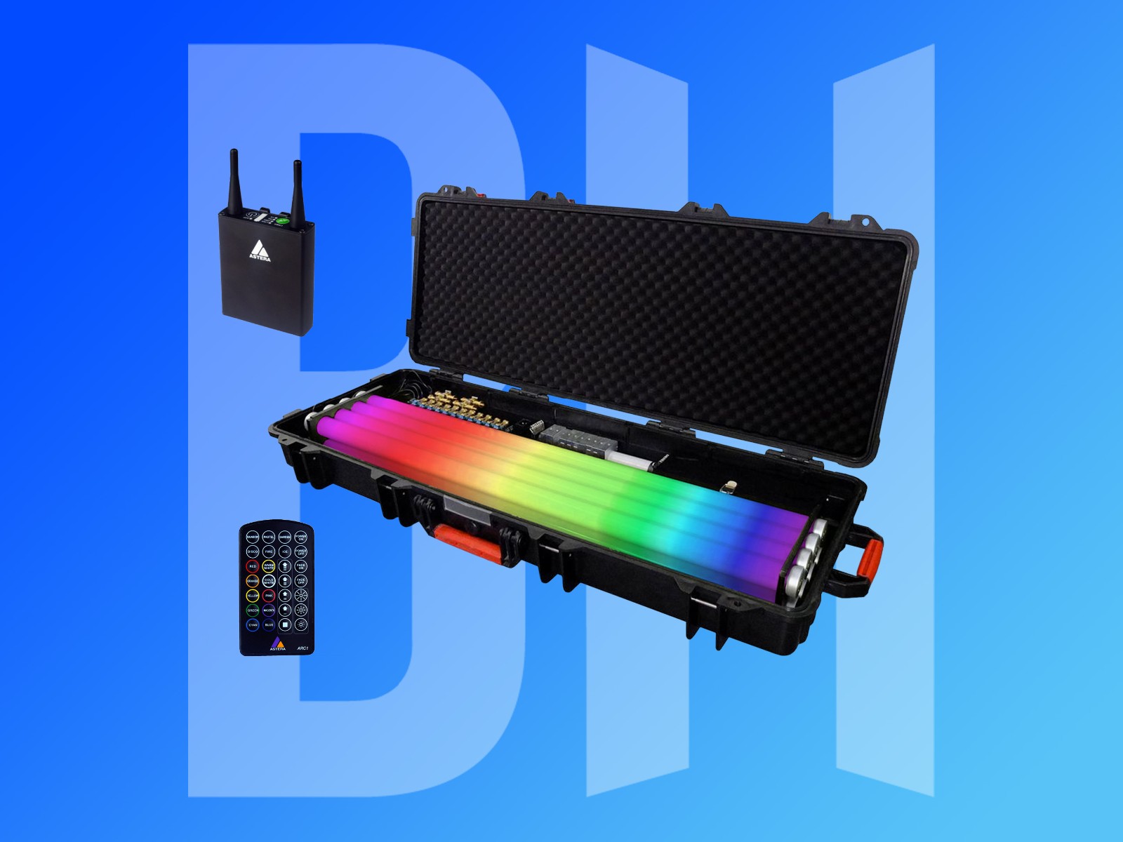 Astera Pixel Tube RGB Lights + ART7 Wireless DMX Box