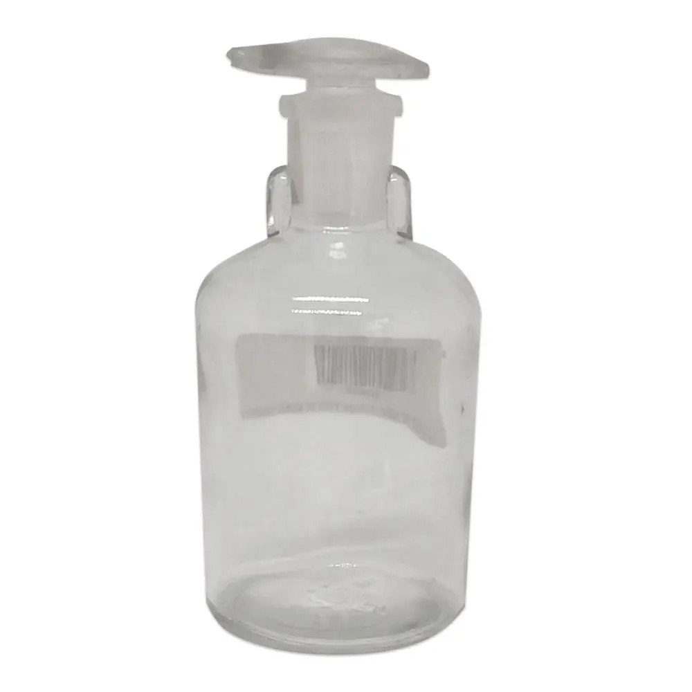 Frasco Gotero 100ml Vidrio Transparente Con Tapón y Picó - ISOLAB | Stock: 200 - SAP: 022020035