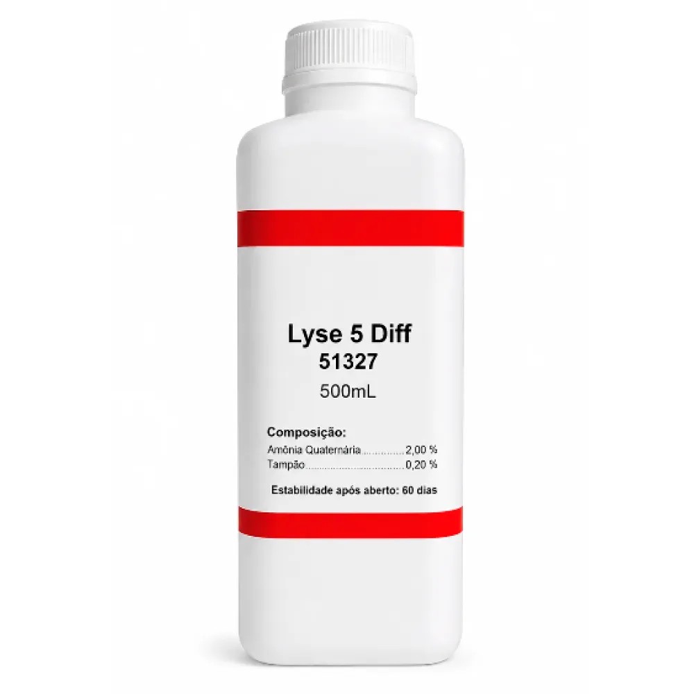 Lisante X 500ML 5 Diff  para  Modelo: BH-5100 - URIT | Stock: 10 - SAP: 077020006