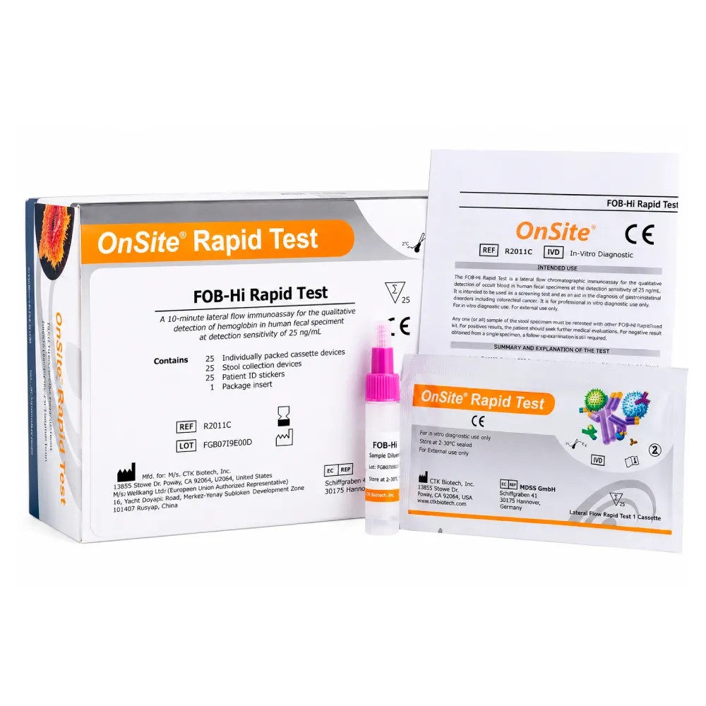 FOB x 25 Test Rapid Test Cassette - CTKBIOTECH | Stock: 1968 - Vto. 15/07/27 - SAP: 085010024