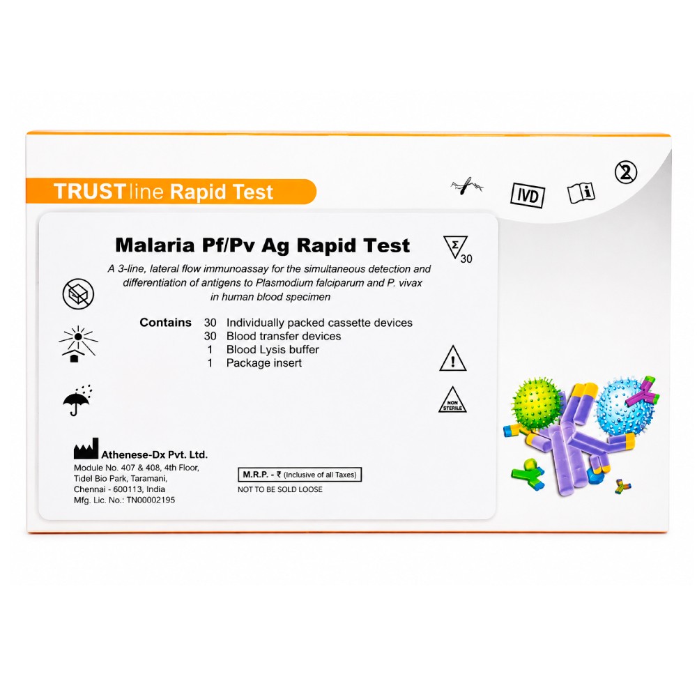 Malaria x 25 Test PF/PV AG Rapid Test Cassette - CTKBIOTECH | Stock: 0 - SAP: 085010035
