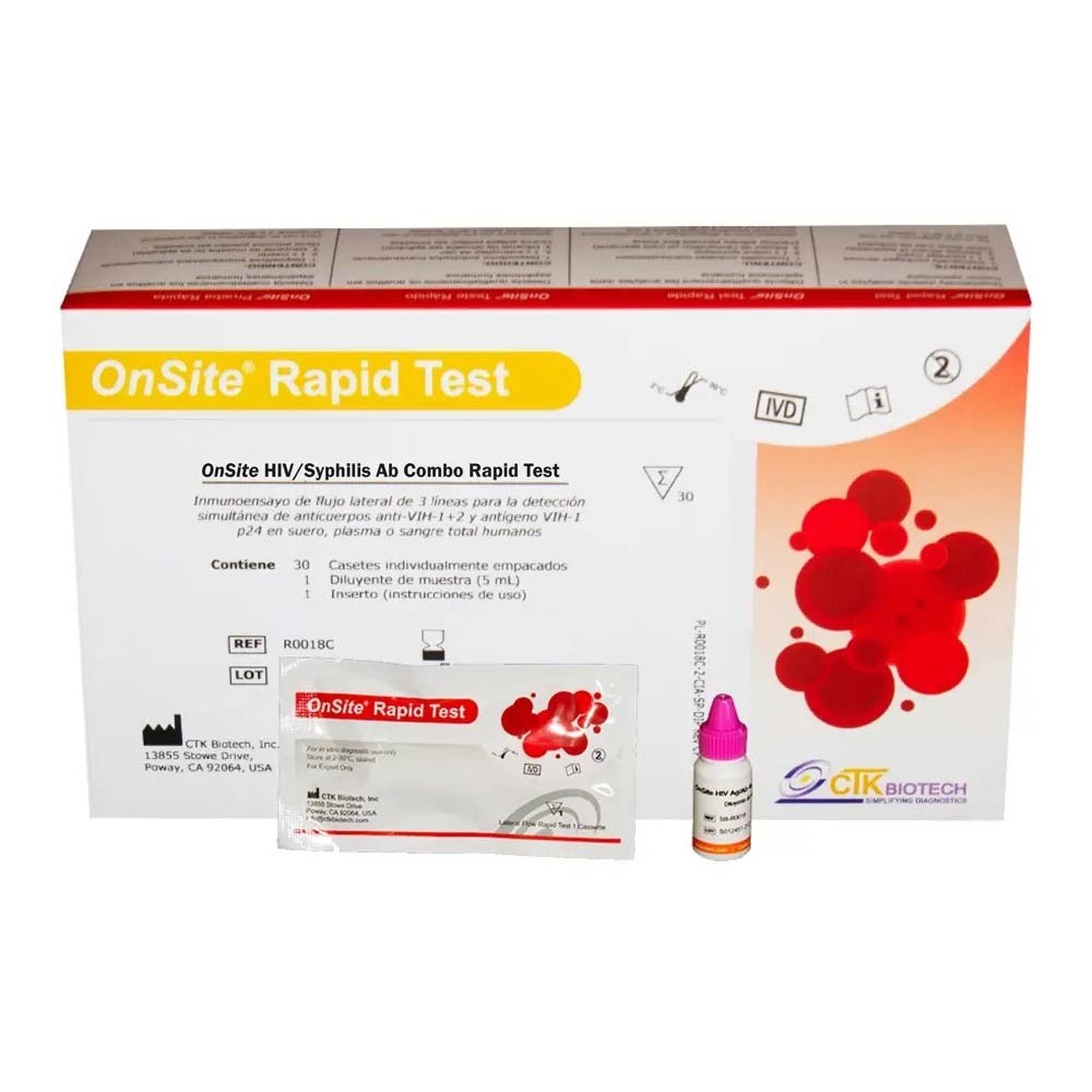 Hiv/Sífilis X 25 Test  Rapid Test Cassette - CTKBIOTECH | Stock: 0 - SAP: 085010039