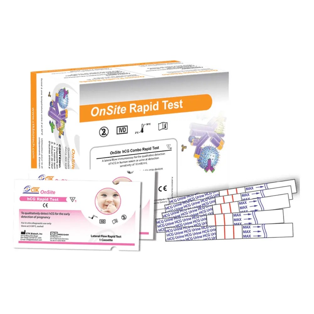 HCG X 50 Test Rapid Test (Suero/Orina) Tiras - CTKBIOTECH | Stock: 117 - SAP: 085010045