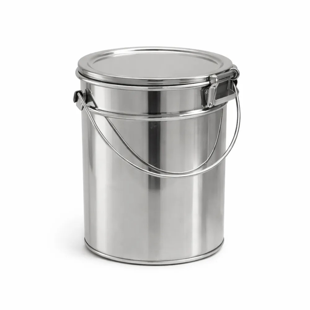 Cubo de Acero Inoxidable Calidad 430 P/Desperdicios C/Tapa Accionada C/Pedal 15L. ALTO 45CM X DI - NACIONAL | Stock: 100 - SAP: 266020121