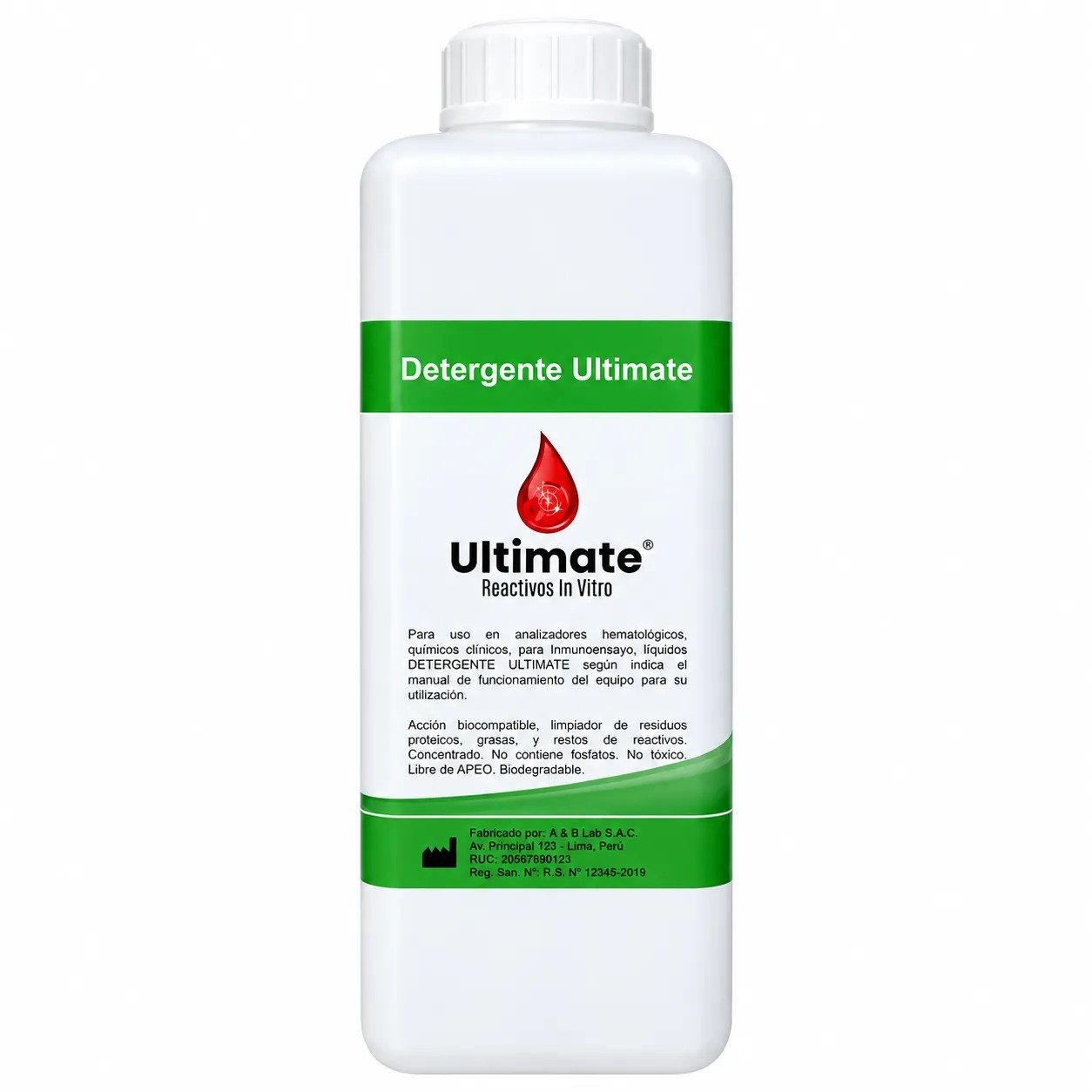 Cleanser X 1 Litro 3 Diff P/Modelo: Rayto Rt-7600/Biobase Bk-5000/Bk-6190/Bioelab Ec-38 - ULTIMATE | Stock: 30 - SAP: 136010002