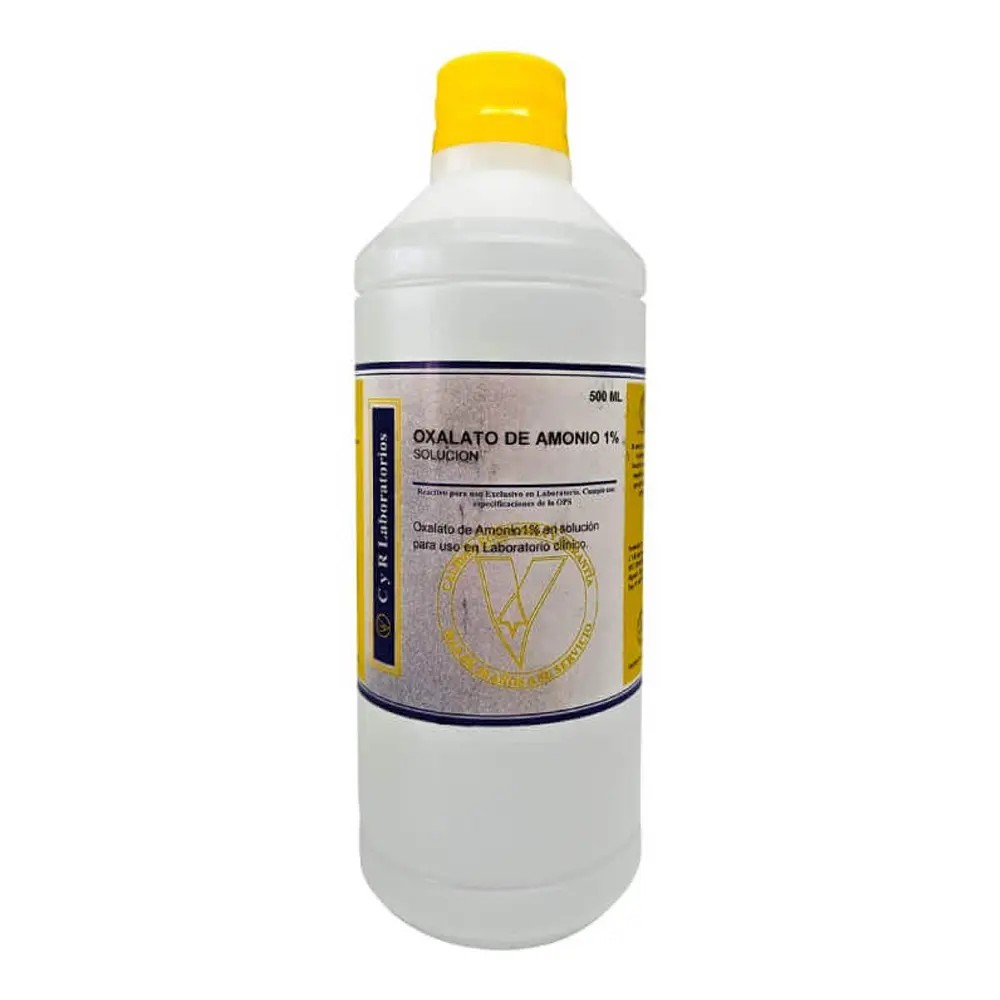 Oxalato De Amonio 1% (Recuento De Plaquetas) X 500ML - CYR | Stock: 1 - SAP: 141010024