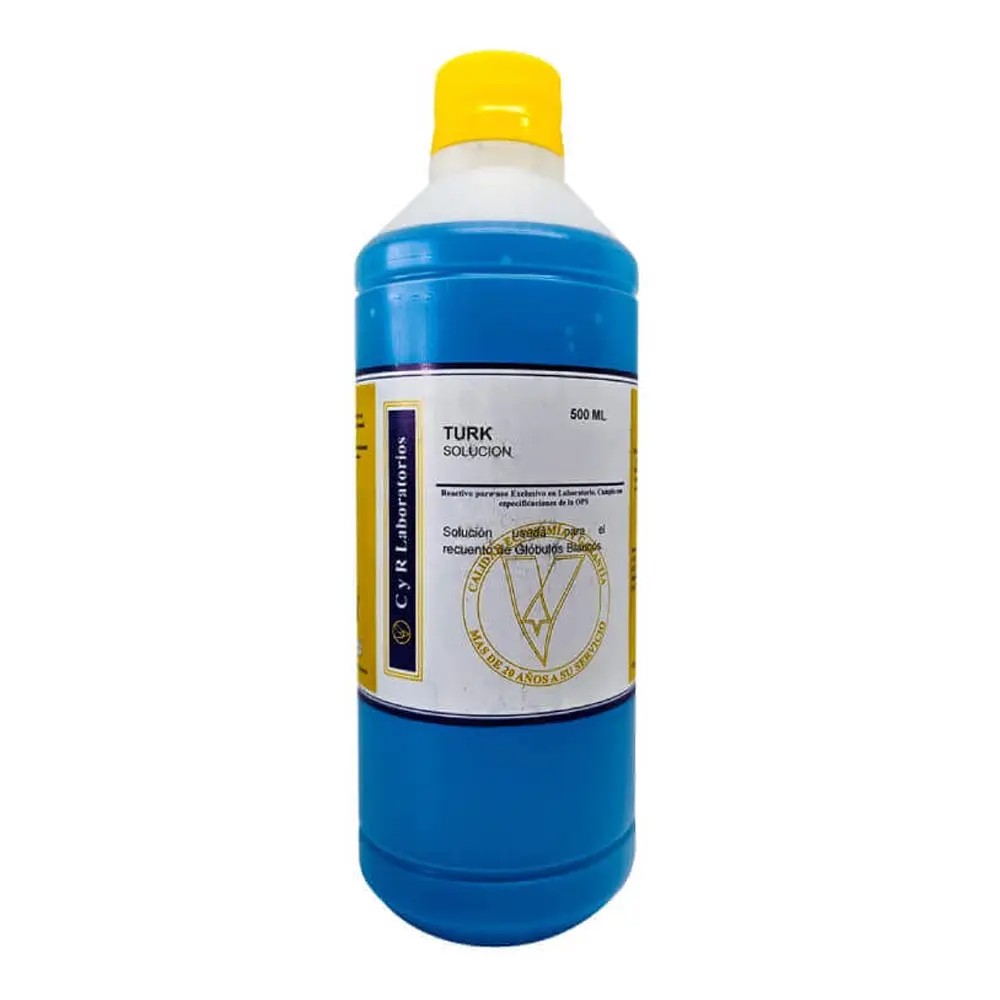 Turk X 500ML (Recuento De Glóbulos Blancos) - CYR | Stock: 3 - SAP: 141010026