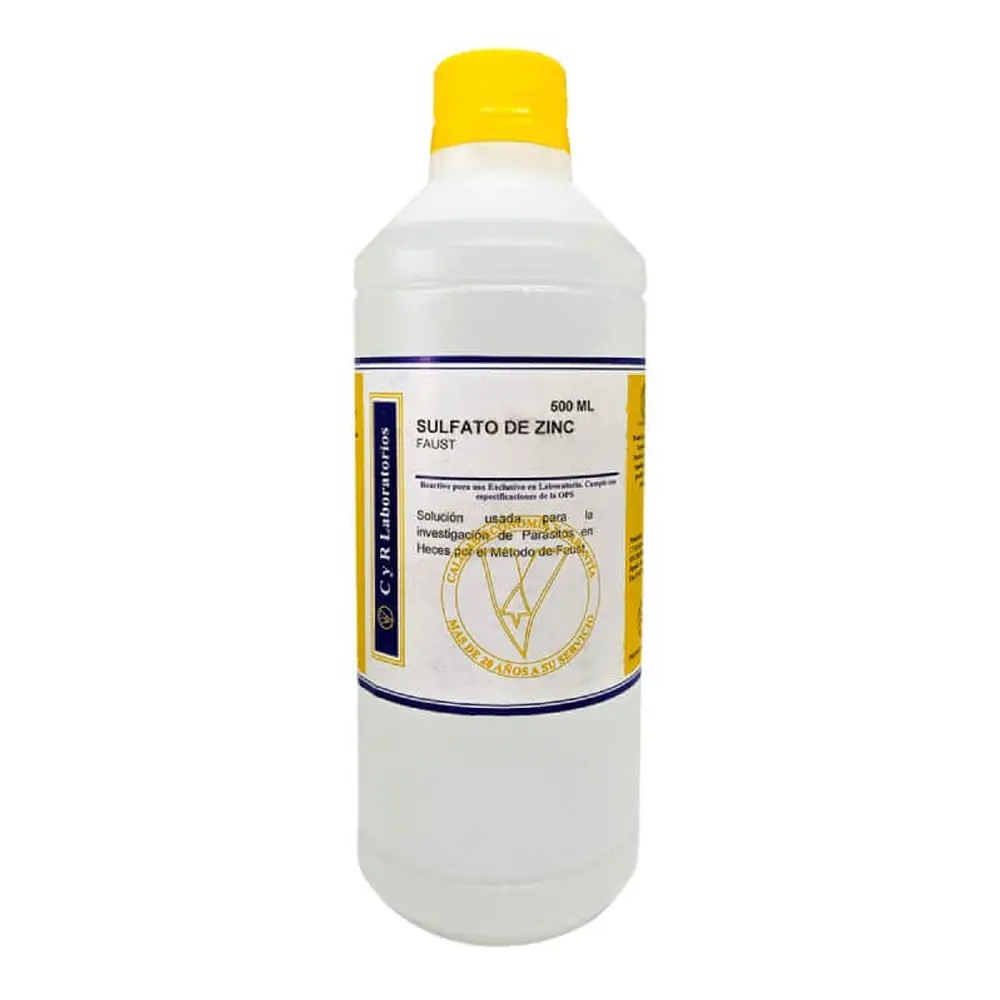 Sulfato De Zinc 33% X 500ML (Parásitos) - CYR | Stock: 2 - SAP: 141010027