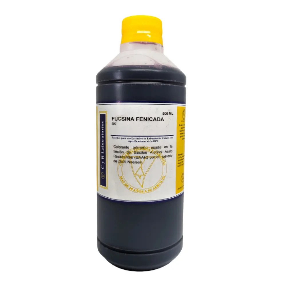Fucsina Fenicada X 500ML (Coloración De Ziehl Neelsen) - CYR | Stock: 2 - SAP: 141010053