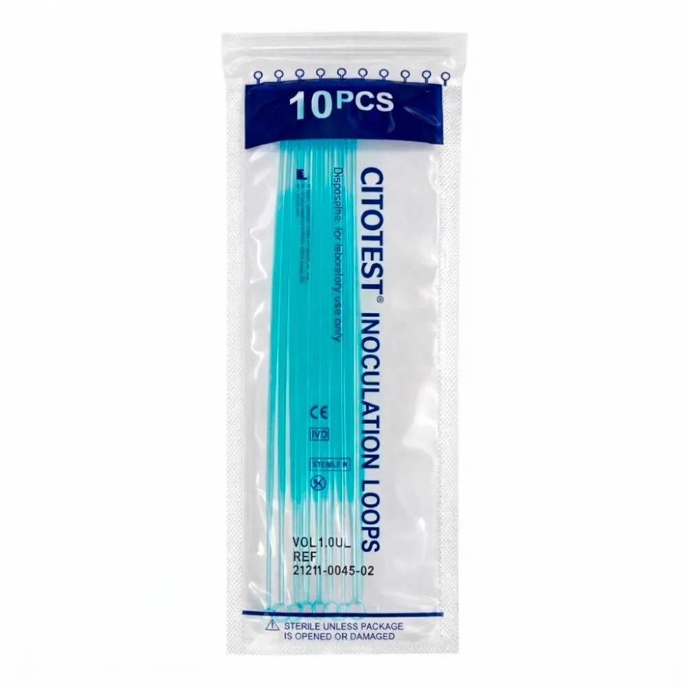 Asa de Siembra de Plastico Estéril 10ul x 10 Unidades - CITOTEST | Stock: 2000 - Vto. 30/04/30 - SAP: 181030003