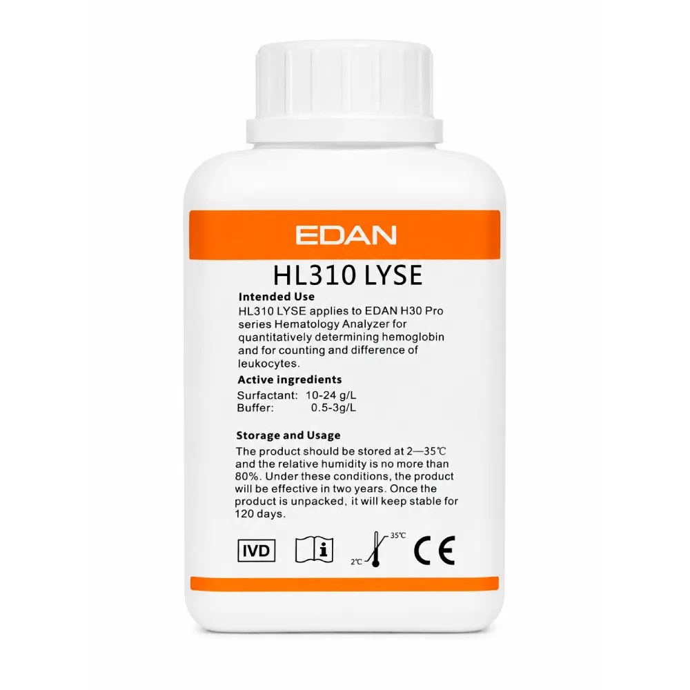 Lisante x 500 ml 3 Diff (Modelo Hl310) para Modelo: H30 PRO - EDAN | Stock: 10 - SAP: 194010007