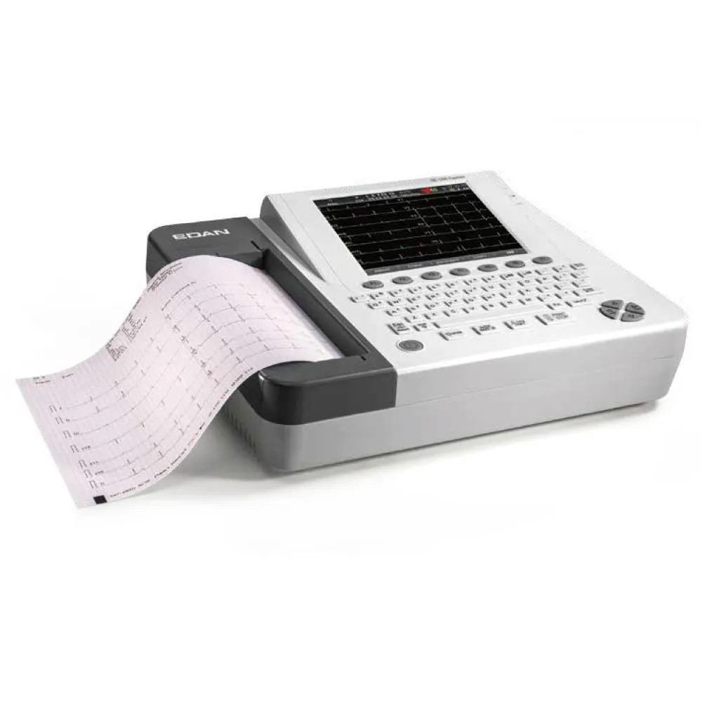 Electrocardiógrafo Digital con Pantalla Color Tactil 8 Pulgadas de 12 Canales (ECG) – Modelo: 1200 E - EDAN | Stock: 5 - SAP: 194020024