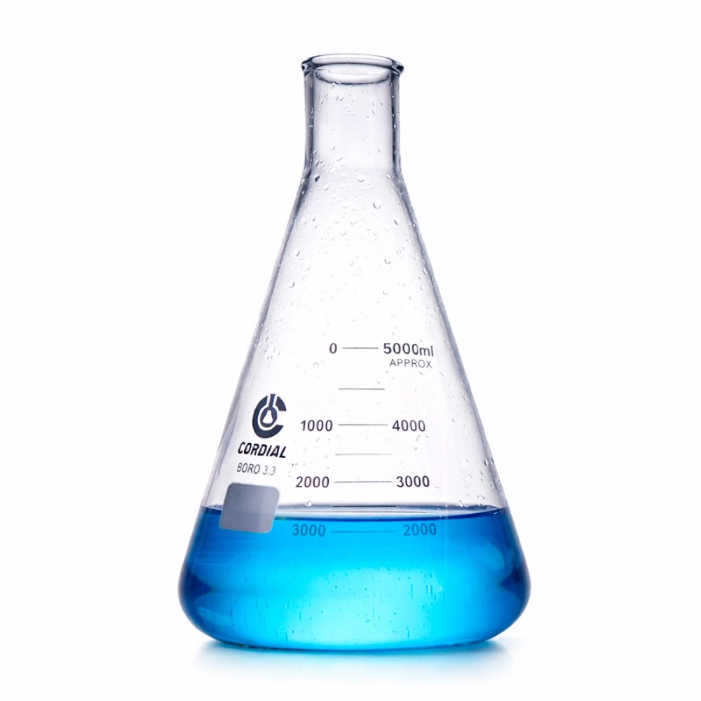 Matraz Erlenmeyer 5000ML Vidrio Boro 3.3. - CHINA | Stock: 50 - SAP: 204020064