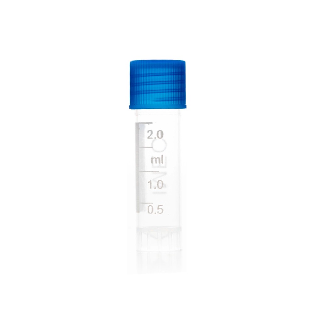 Criovial  2ML Graduado Con Tapa Rosca Color Azul No Estéril Bolsa X 500 Unds - CHINA | Stock: 1000 - SAP: 204020127