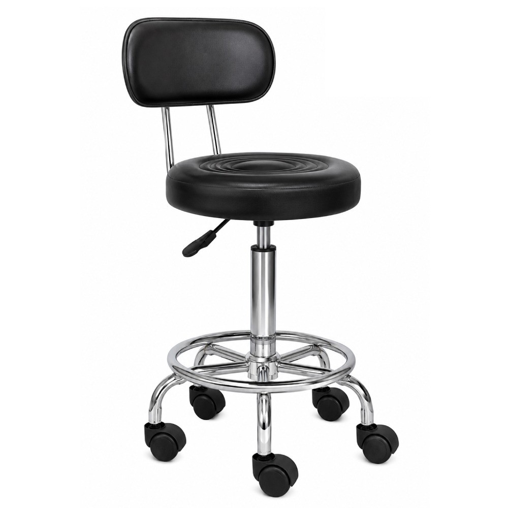 Taburete con Respaldo Color Negro - CHINA | Stock: 10 - SAP: 204020462