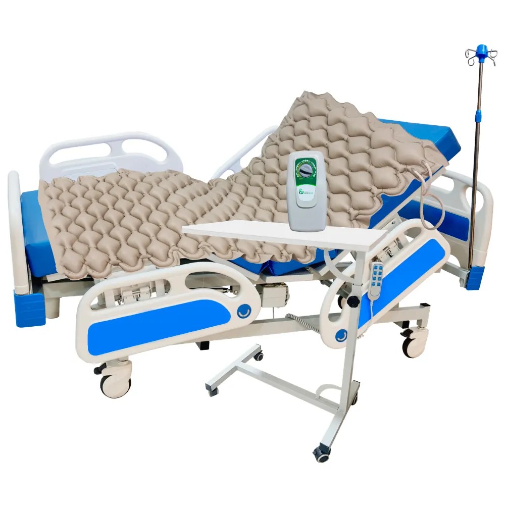 Cama Clínica Eléctrica POLYPRO + Colchón Articulado + C/Antiescaras + Mesa Alimentos+ P/Suero - CHINA | Stock: 5 - SAP: 204020524