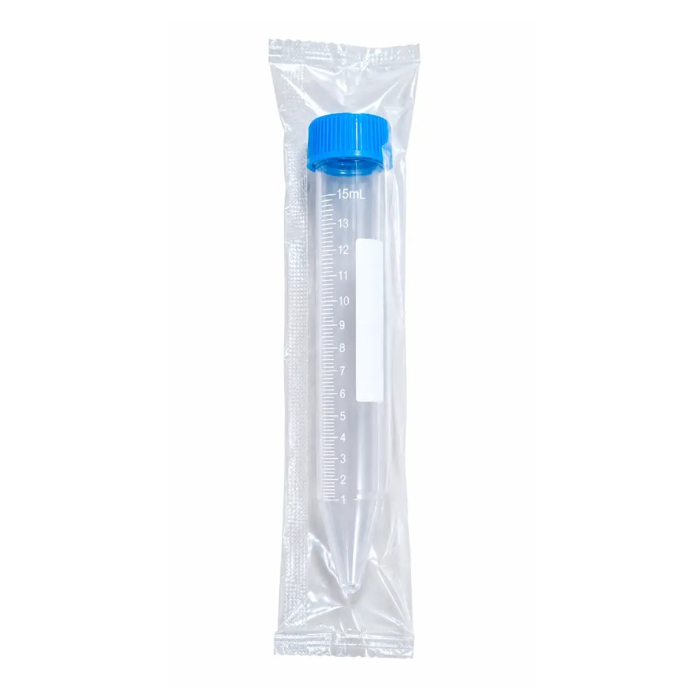 Tubo Conico 15ML(17X120MM)Material PP Estéril Empaque individual Caja X 50 Unds - CHINA | Stock: 100 - SAP: 204030094