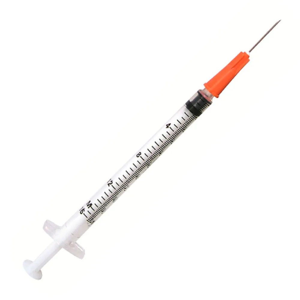 Jeringa Tuberculina Esteril 1ml C/ Aguja 25Gx5/8" Caja x 100 Unds - CHINA | Stock: 100 - SAP: 204030711