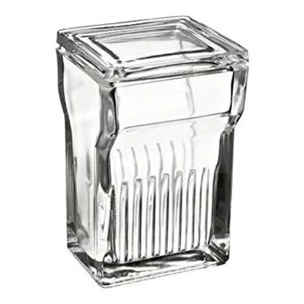 Coplin de Vidrio Con Tapa Para 5 Laminas Porta Objeto - CHINA | Stock: 100 - SAP: 204130001
