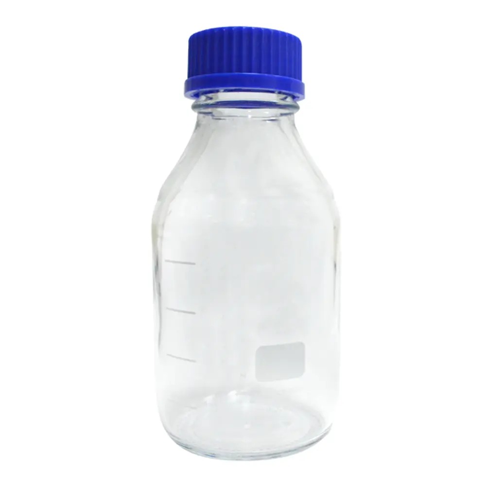 Frasco 1000ML Vidrio  Con Tapa Azul Graduado Boro 3.3 - CHINA | Stock: 1000 - SAP: 204130012