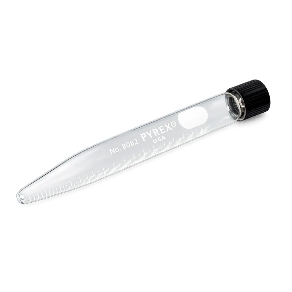 Tubo Centrifuga Conico 50ML Vidrio Graduado C/Tapa Boro 3,3 - PYREX | Stock: 500 - SAP: 217030002