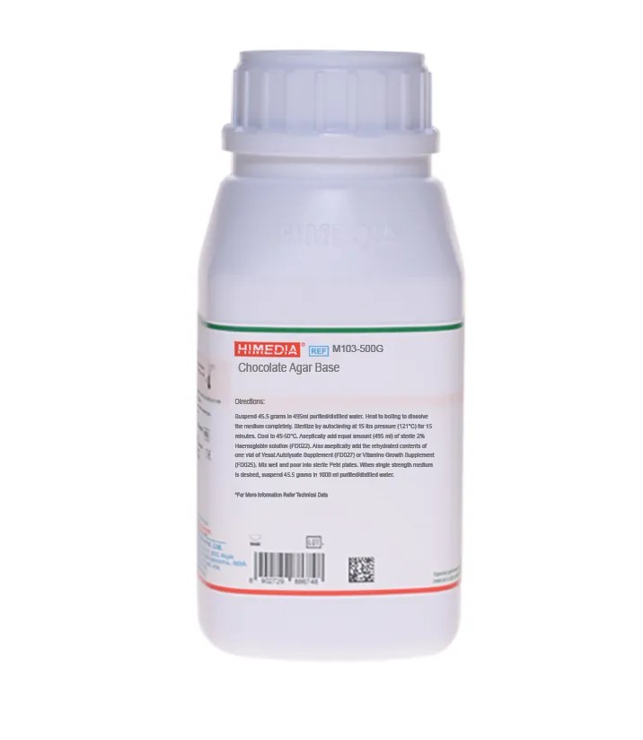Chocolate Agar Base x 500g - Codigo:M103 - HIMEDIA | Stock: 2 - SAP: 230010089