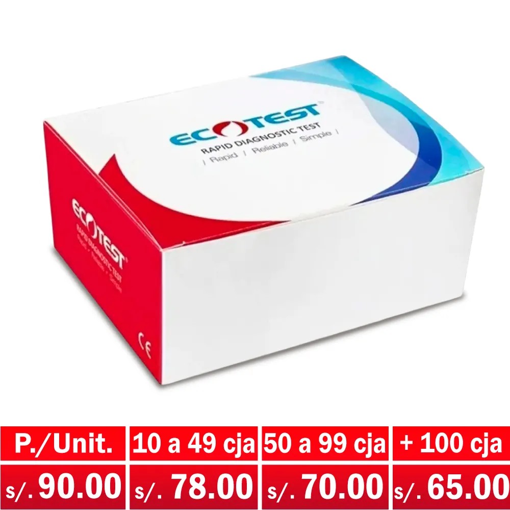 Sifilis x 30 Test Rapid Test Cassette - ECOTEST | Stock: 6553 - Vto. 31/07/28 - SAP: 248020003