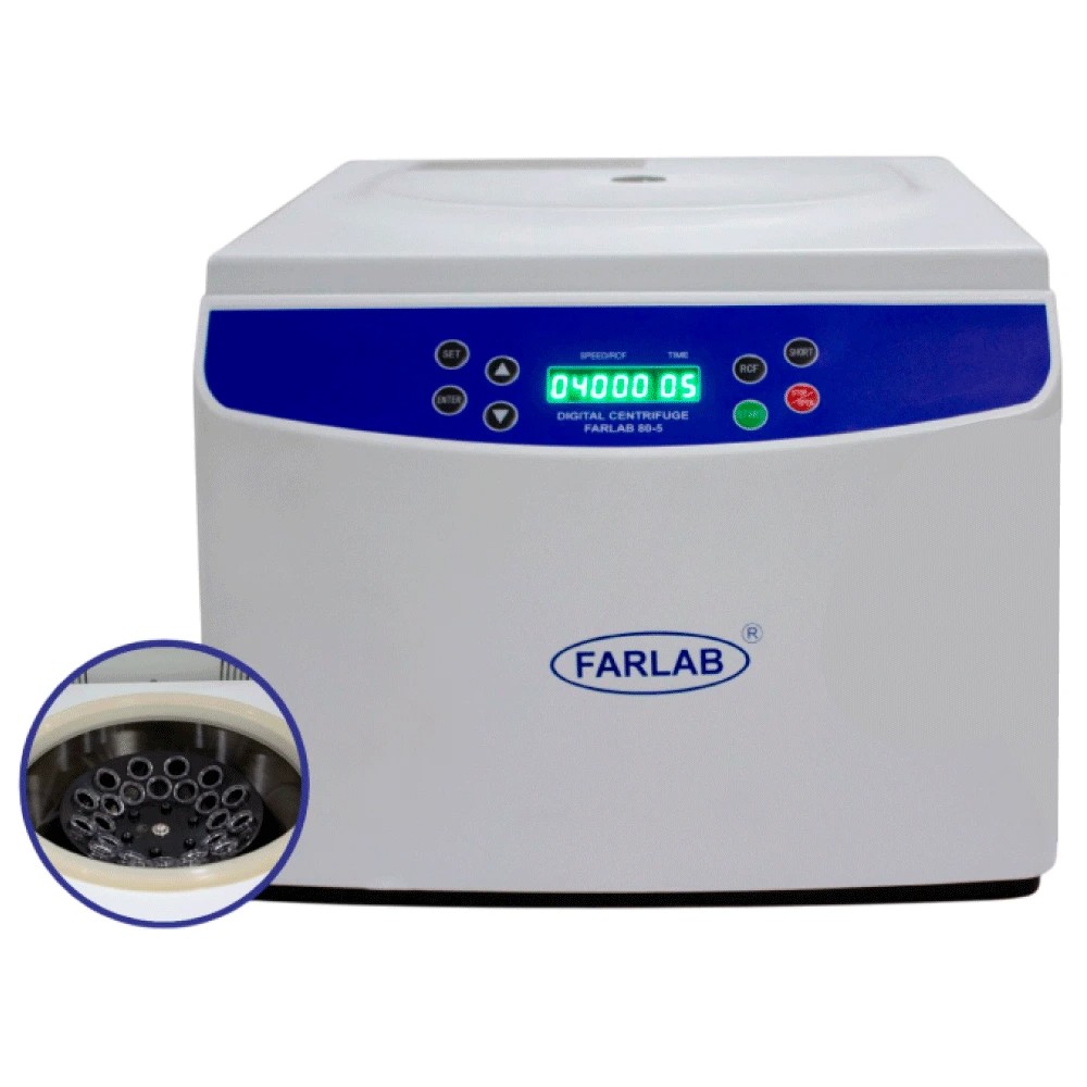 Centrífuga 24 Tubos X 15ML Clínica Digital Rpm 30-4000 - Modelo: 80-5 - FARLAB | Stock: 2 - SAP: 279040001