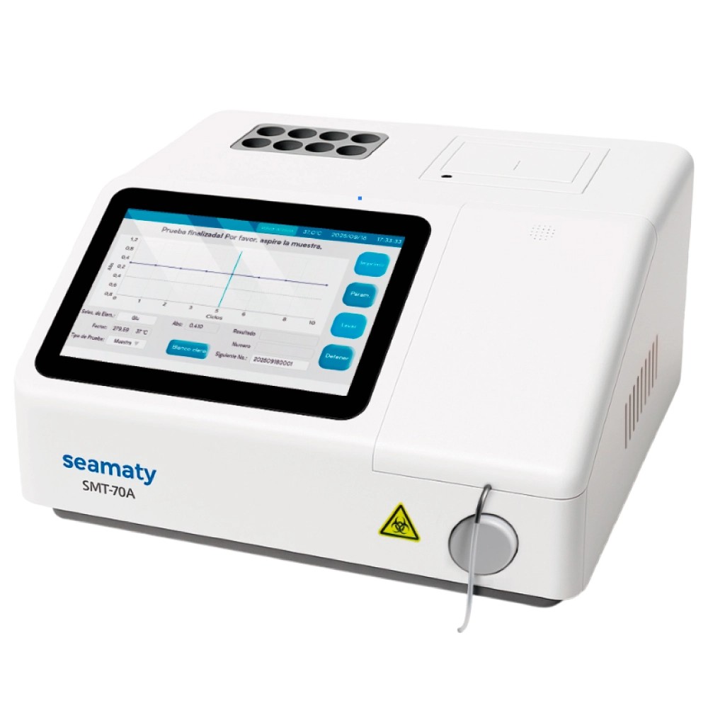 Fotómetro Semiautomatizado Para Bioquímica C/Baño seco – Modelo: SMT-70A - SEAMATY | Stock: 20 - SAP: 288020001