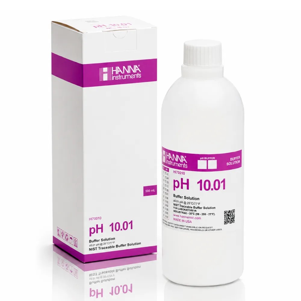 Solucion Tampon Buffer PH 10.01  X 500ML (Ref.HI7010L) - HANNA INSTRUMENTS | Stock: 100 - SAP: 396020002