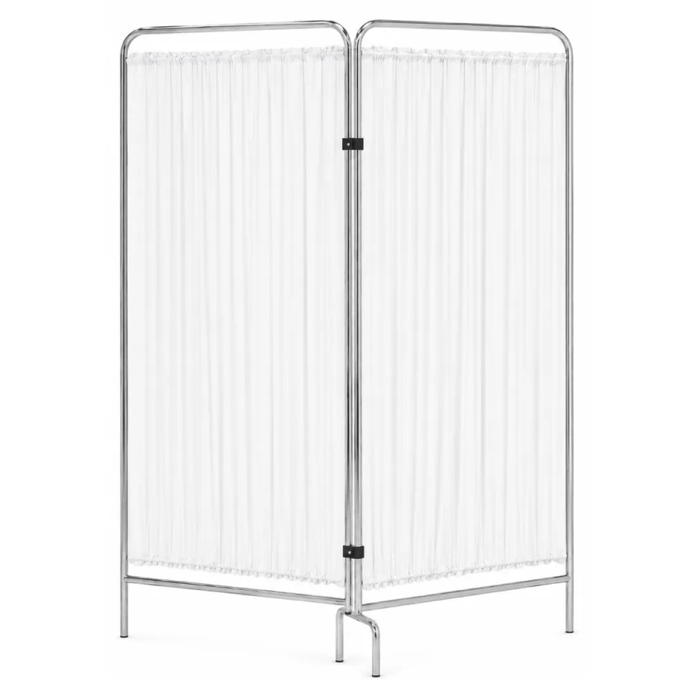 Biombo 2 Cuerpo Acero Inoxidable Color Blanco  (M-72) - NACIONAL | Stock: 100 - SAP: 266020017