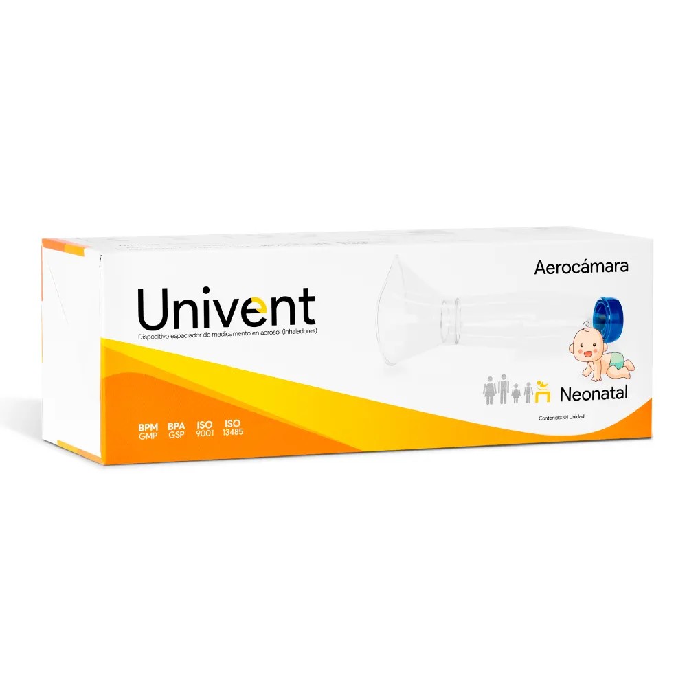 Aerocámaras para Neonatal - Modelo: Univent - UNIVENT | Stock: 100 - SAP: 405030001