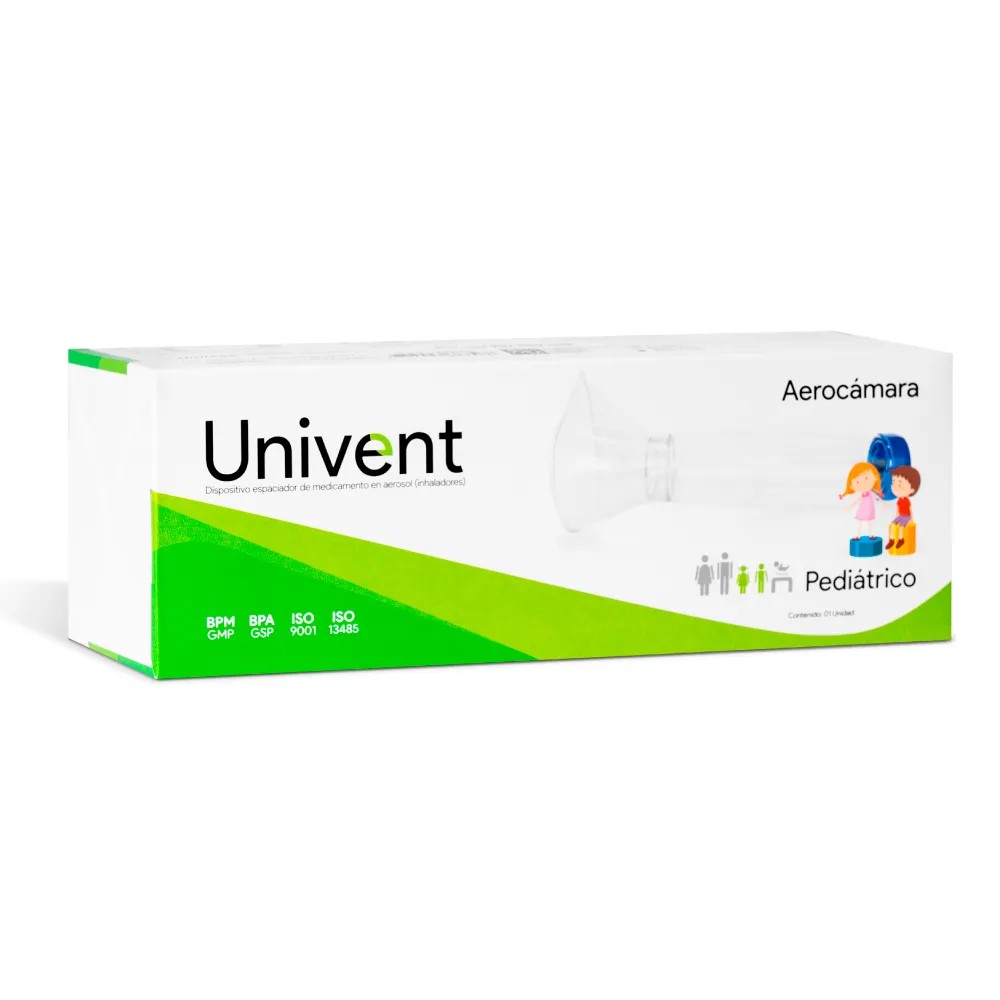 Aerocámaras para Pediatrico - Modelo: Univent - UNIVENT | Stock: 100 - SAP: 405030002