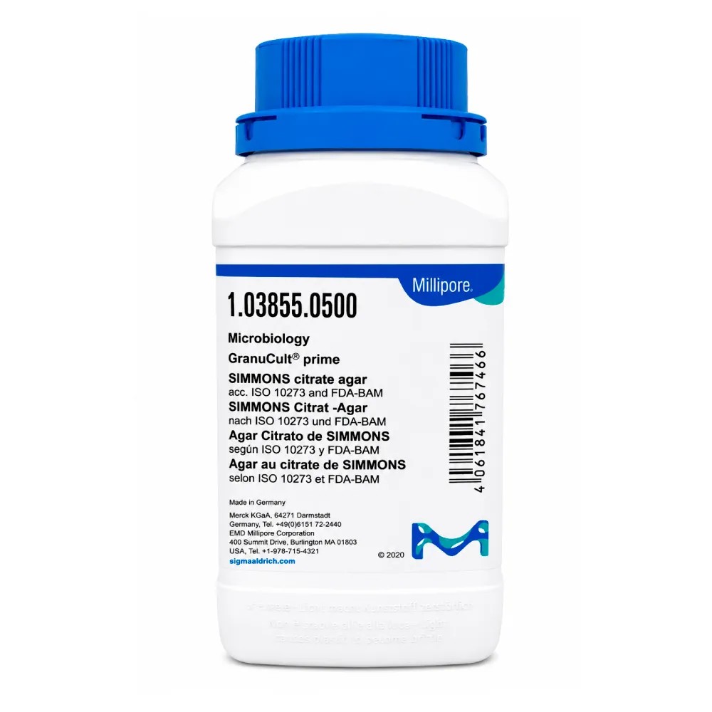 Agar Citrato de Simmons x 500 Gr - MERCK | Stock: 5 - SAP: 412010004