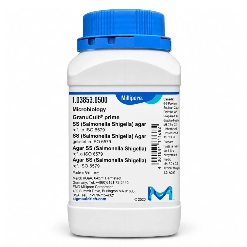 Agar SS (Salmonella Shigella) X 500g REF: 103853 - MERCK | Stock: 5 - SAP: 412010016