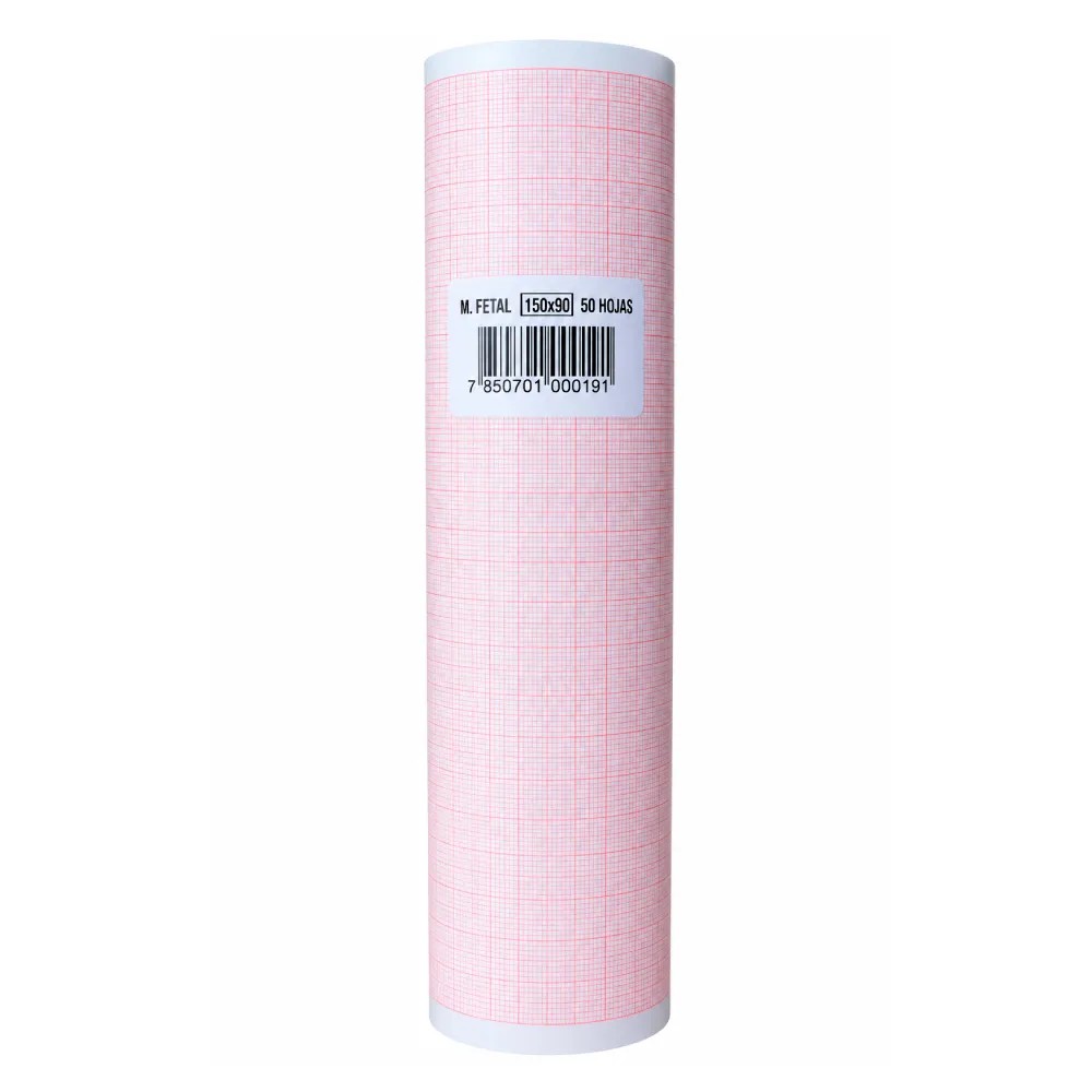 Papel Para Electrocardiografo 210mm x 30METROS x 19mm (Cod.1021006) Para Modelo EDAN E-1200 - LESSA | Stock: 100 - SAP: 431030001