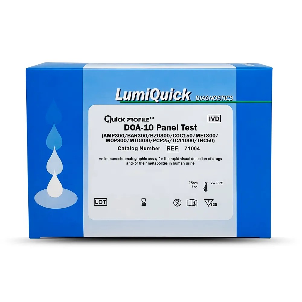 Droga 10 Paneles x 25 Test Rapid Cassette - LUMIQUICK | Stock: 0 - SAP: 226020017