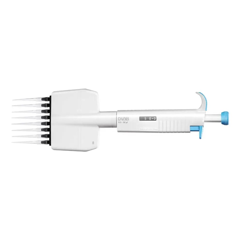 Pipeta Multicanal 8 Canales 0.5-10UL Variable Full Autoclavable Modelo: Plus - DLAB | Stock: 11 - SAP: 153020088