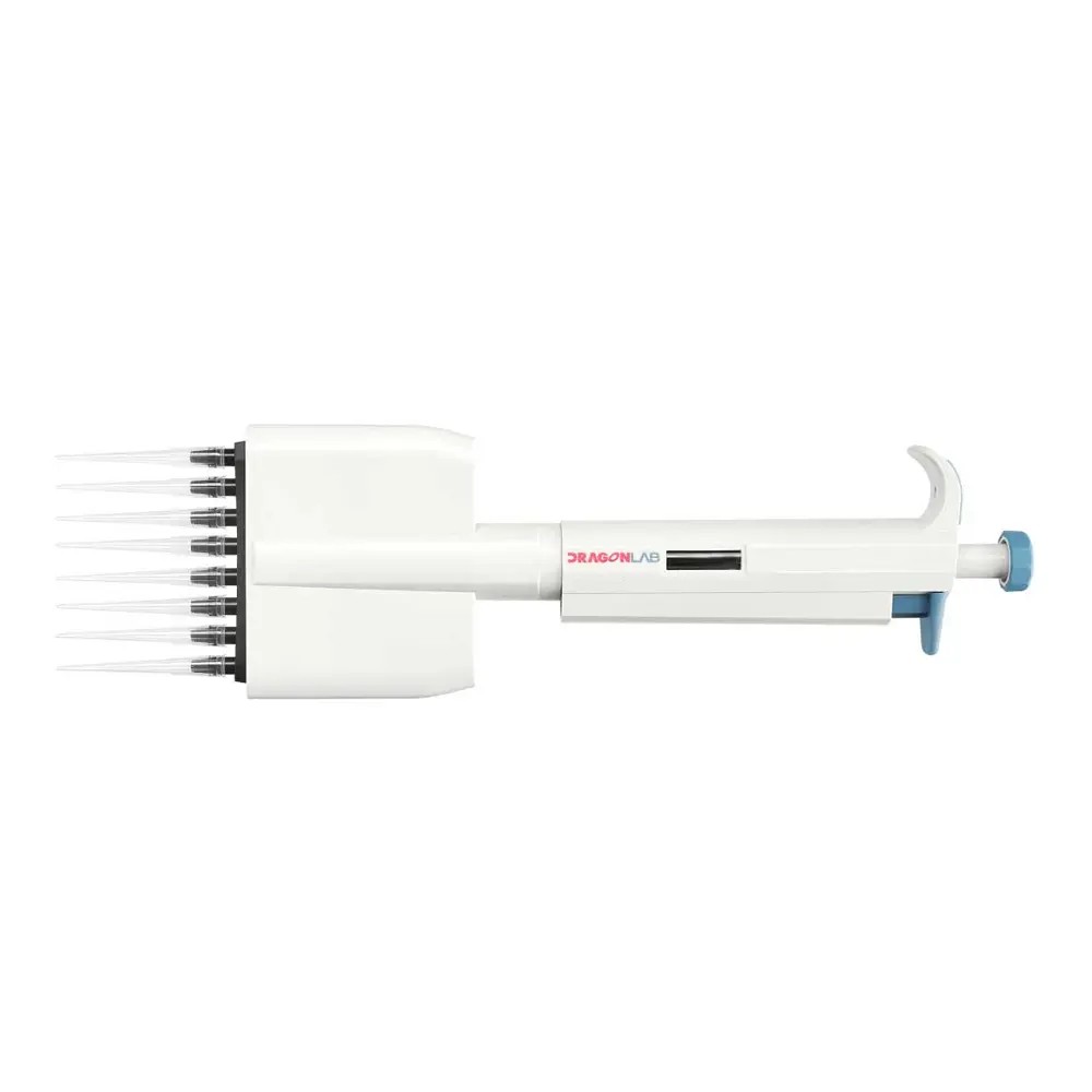 Pipeta Multicanal 8 Canales 50-300UL Variable Full Autoclavable Modelo: Plus - DLAB | Stock: 27 - SAP: 153020017