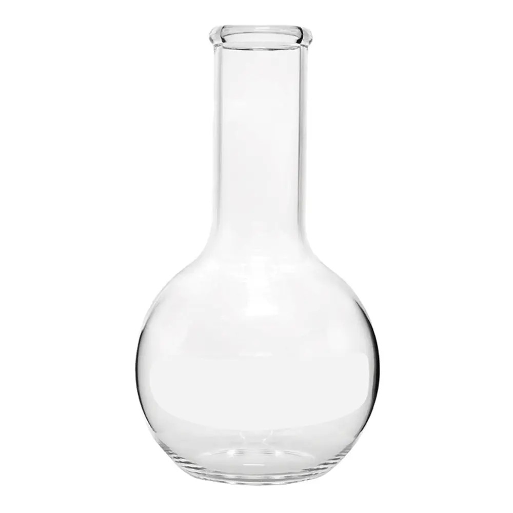 Balón 100ML Vidrio  Fondo Plano Cuello Largo - NORMAX | Stock: 57 - SAP: 214020002