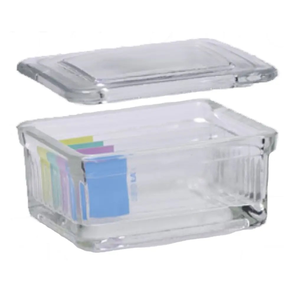 Cubeta Vidrio Con Tapa Para 10 Laminas Porta Objeto - EUROLAB | Stock: 107 - SAP: 180020048