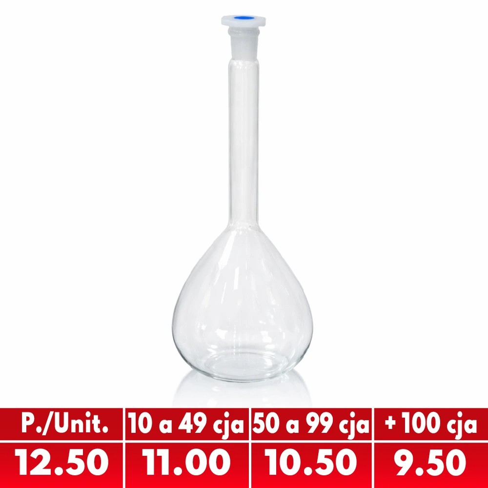 Fiola 25ML Vidrio Clase "A" Graduado - EUROLAB | Stock: 600 - SAP: 180020078