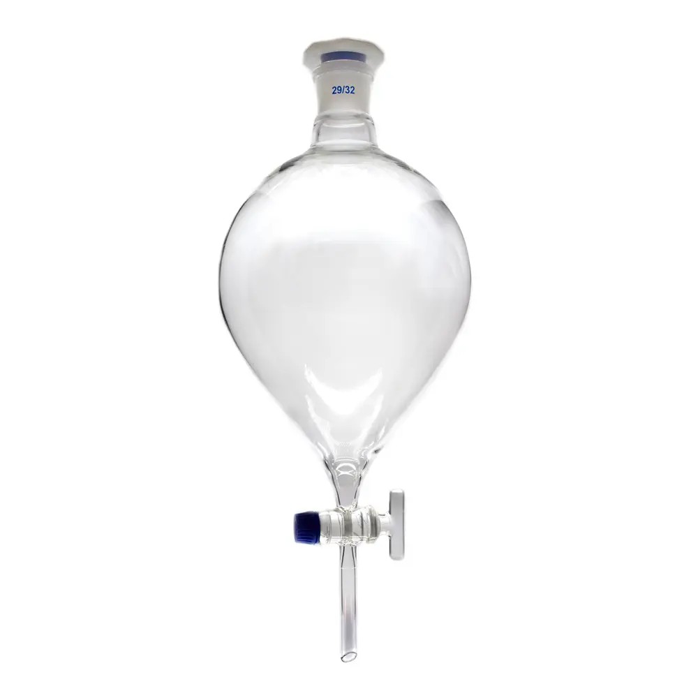 Pera 2000ML Vidrio Con Llave y Tapa De Teflón Sj 29/32 - TECHNOSKLO | Stock: 36 - SAP: 213020012