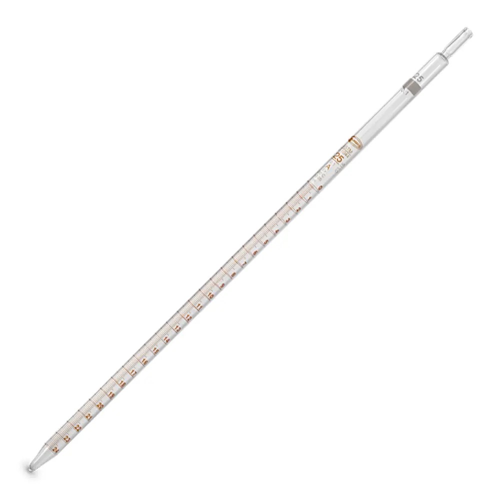 Pipeta Serológica De Vidrio 1ML Ámbar Clase "As" Con Graduación - NORMAX | Stock: 81 - SAP: 214020033